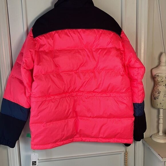 NWT Off-White Neon Pink Puffer Down Quilted Jacket Small - Virgin Abloh Unisex - Picture 14 of 17